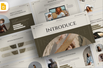 Beige Clean Minimalist Fashion Google Slide Template